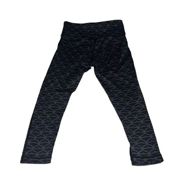 Vineyard Vines Performance Leggings Black Athletic Tonal Whale Tail Printed XXS - Picture 2 of 6